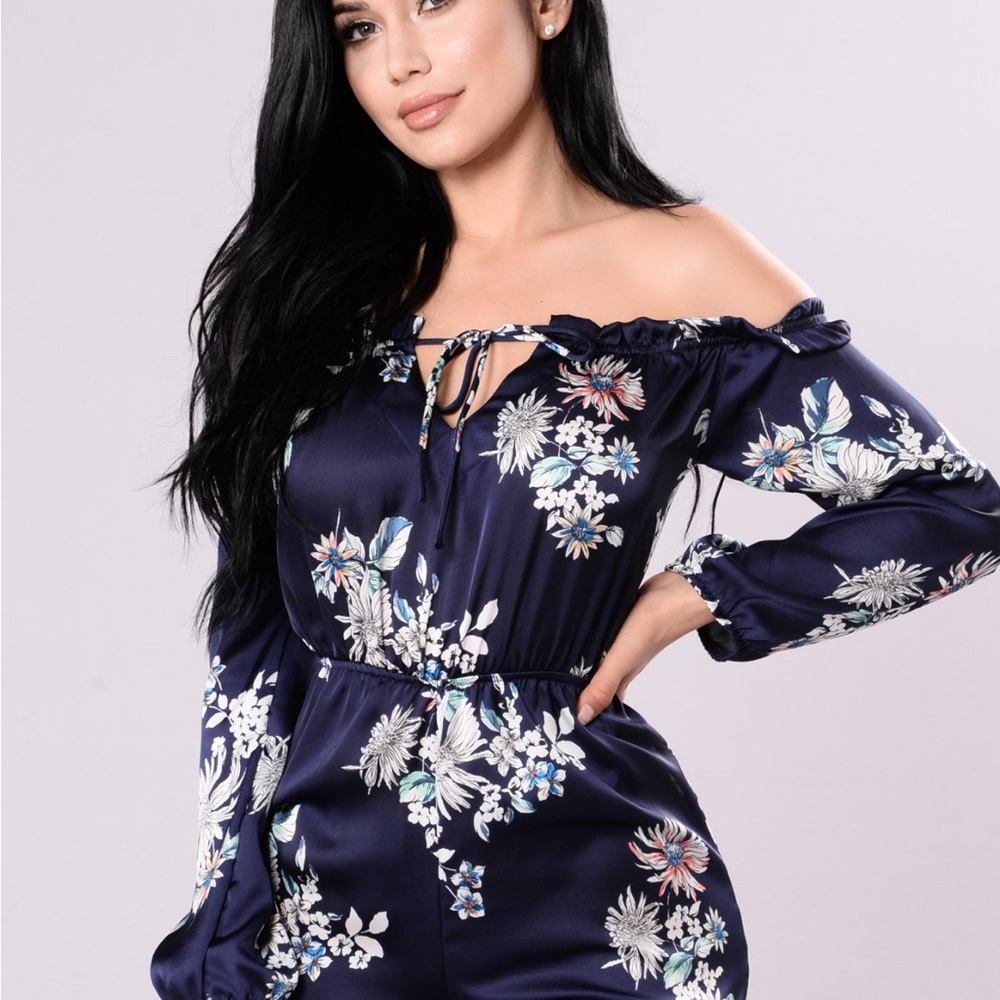 Floral Off-Shoulder Jumpsuit